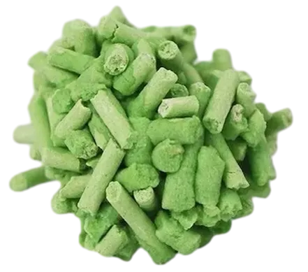 Green tea Clumped Tofu Cat Litter – Strong Clumping And Natural Odor Control by ISEMIPET
