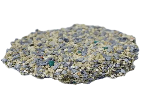 Sodium Bentonite Cat Litter With Multicolored Particles Including Green and Beige by ISEMIPET Sodium Bentonite Cat Litter With Multicolored Particles Including Green and Beige, by ISEMIPET
