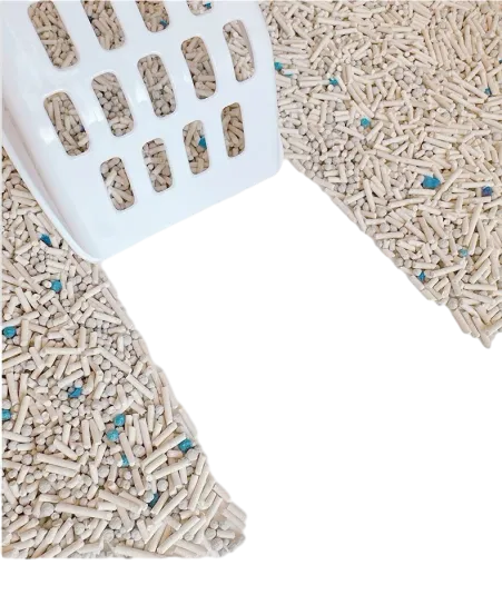 bentonite and tofu composite cat litter from ISEMIPET