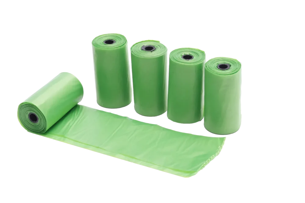 Dog Poop Bags by ISEMIPET Green Roll Type Compost able Compostable Dog Poop Bags – Green Rolls for Distributors and Retail Brands