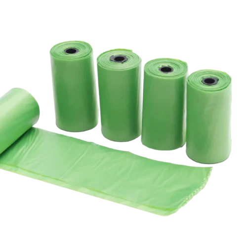 Dog Poop Bags by ISEMIPET Green Roll Type Compost able Compostable Dog Poop Bags – Green Rolls for Distributors and Retail Brands