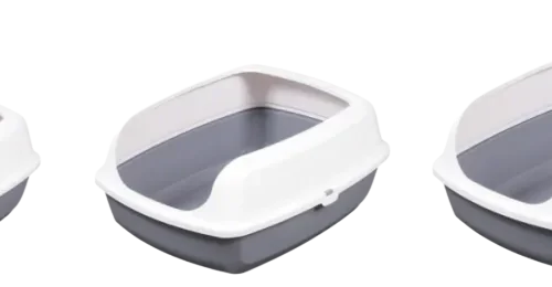 Trio Size Comparison of Minimalist Cat Toilets by ISEMIPET Side-by-side display of three different size cat litter boxes